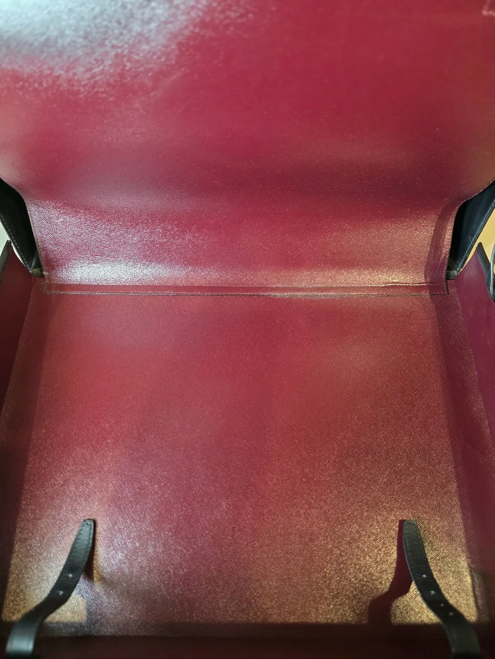 GUCCI Vintage Briefcase Classic Black Leather Sleek Trunk Business Bag Unisex - Picture 11 of 12